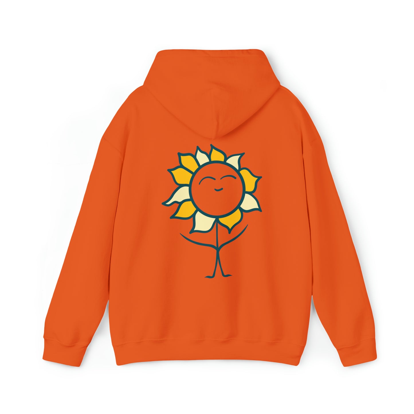 Orange Bernie The Bright Sunflower Unisex Heavy Blend™ Hooded Sweatshirt