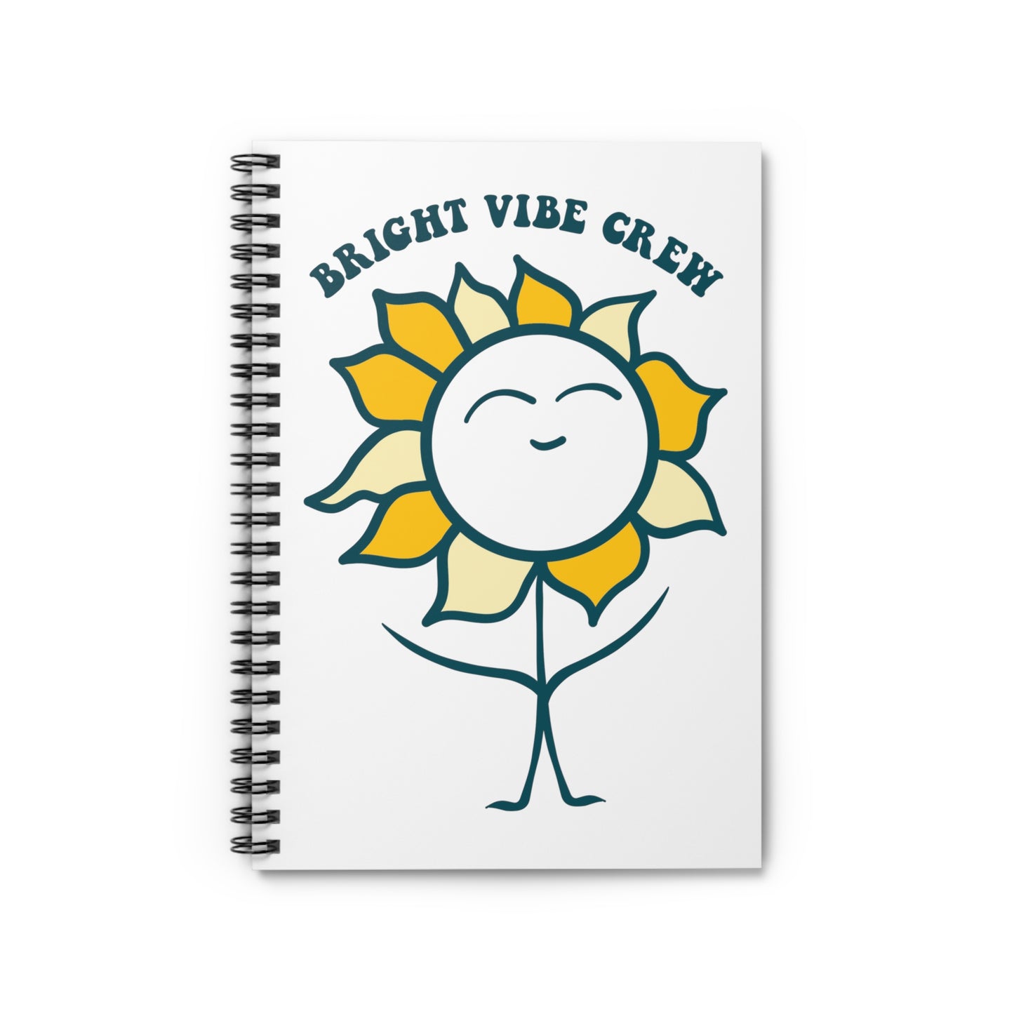 Bernie The Bright Sunflower Spiral Notebook - Ruled Line