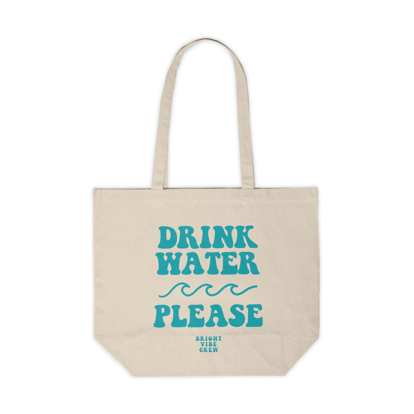 Drink More Water Canvas Tote