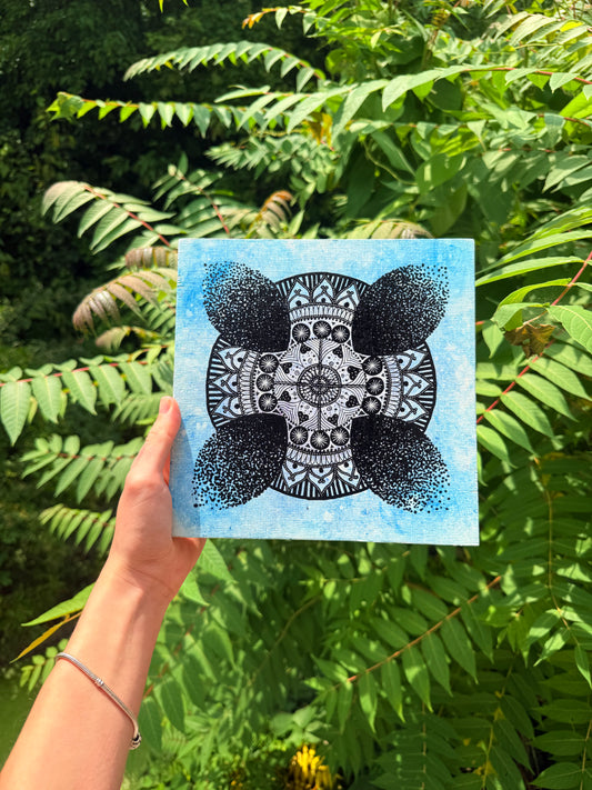 Silver Mist Mandala